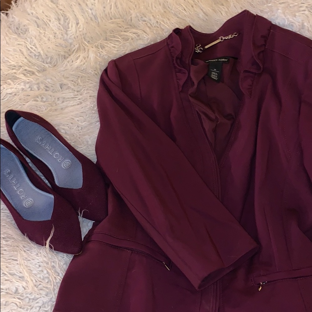 WHBM Aubergine Rothys close to perfect match!